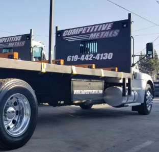 competitive metals delivery truck